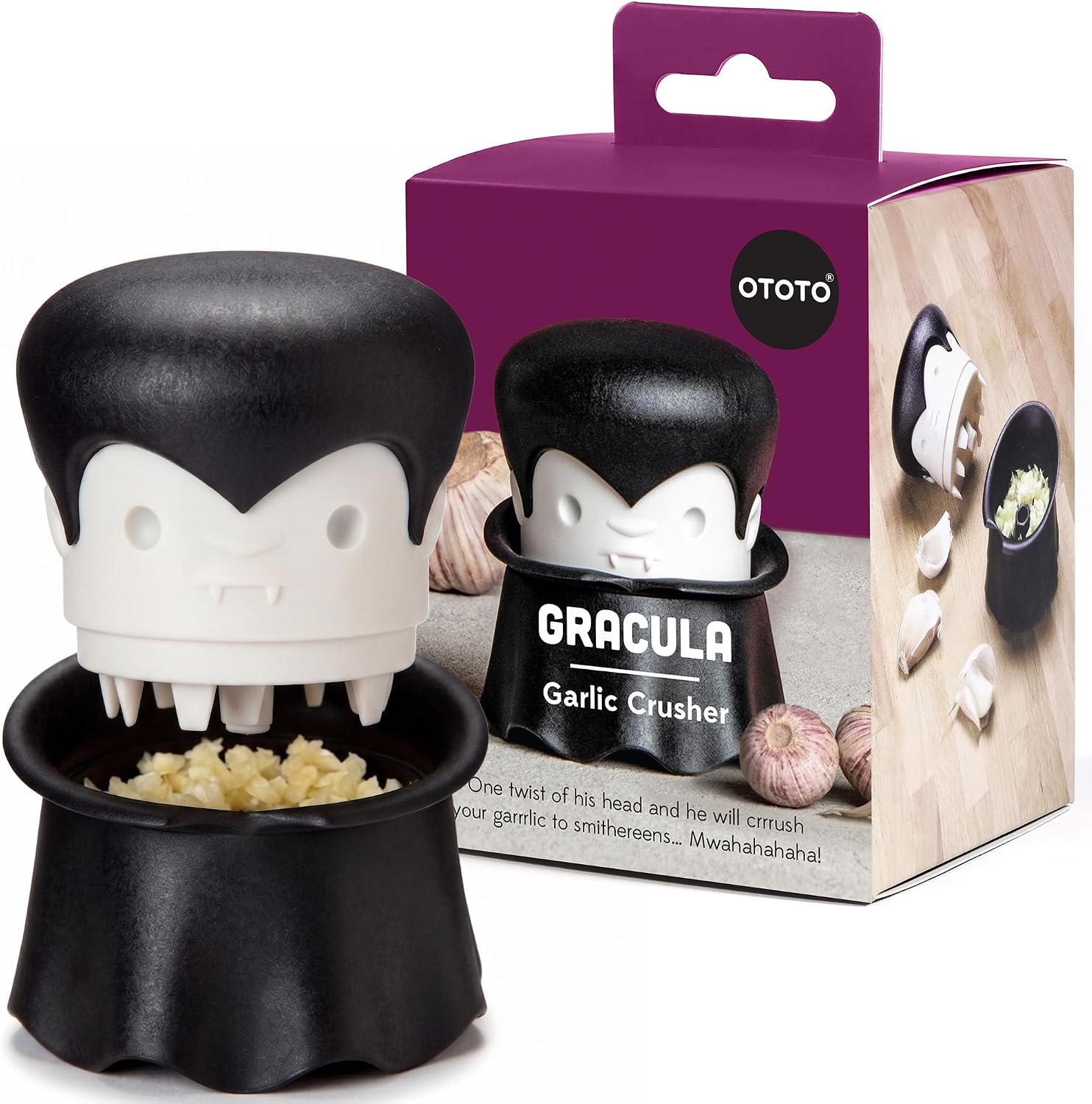 Certified Ototo Gracula Garlic Press Garlic — WeirdThingsToBuy weird find