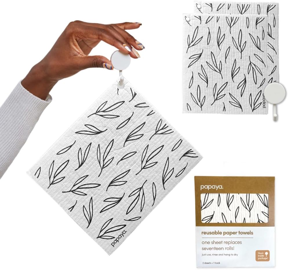 Certified Papaya Swedish Dishcloths Kitchen 2 — WeirdThingsToBuy weird find