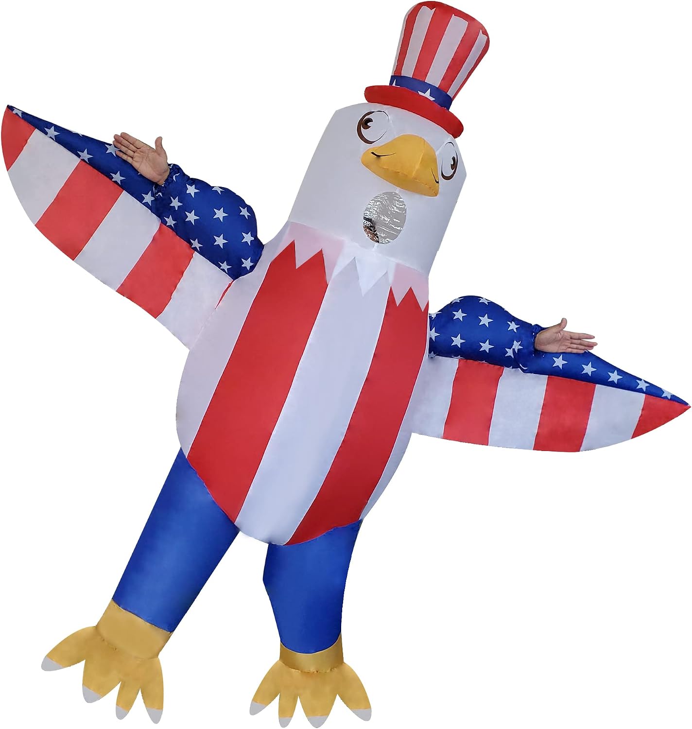 Certified Patriotic Bald Eagle Inflatable Costume — WeirdThingsToBuy weird find