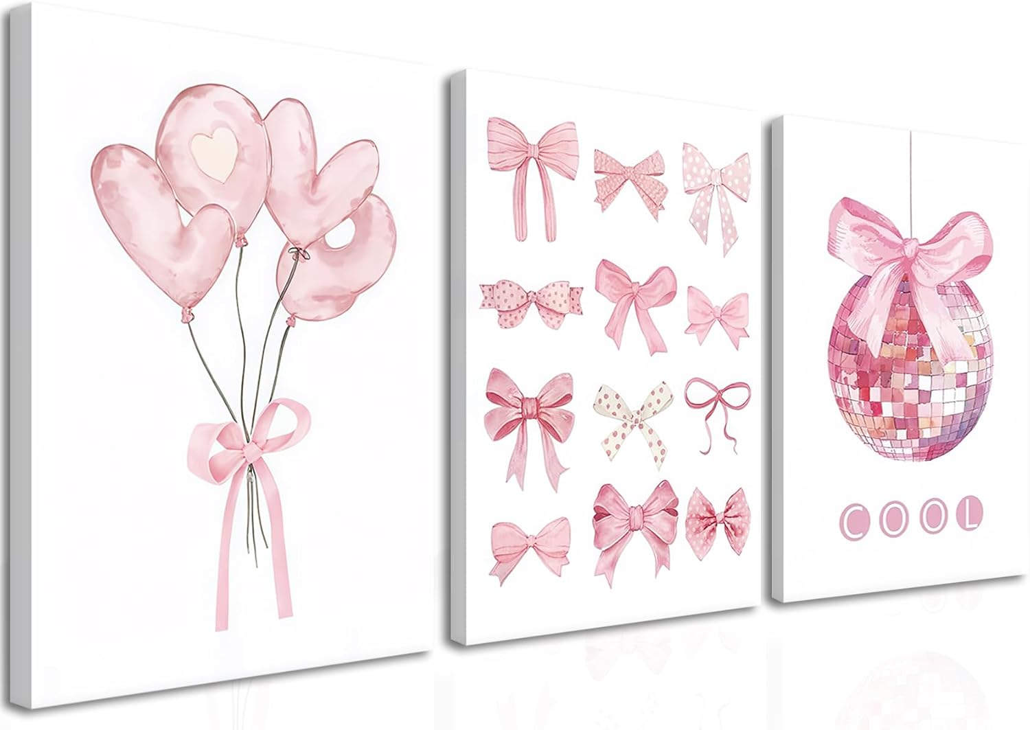 Certified Pink Bow Canvas Wall Art — WeirdThingsToBuy weird find