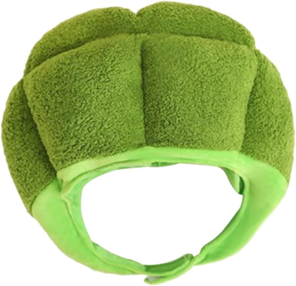 Certified Plush Broccoli Hat Vegetable Headwear — WeirdThingsToBuy weird find