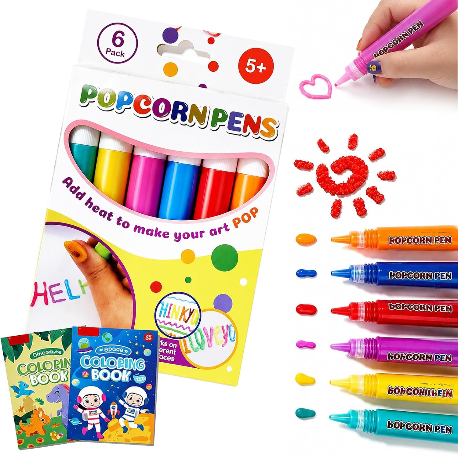 Certified Popcorn Pens Puffy Popcorn Pens — WeirdThingsToBuy weird find