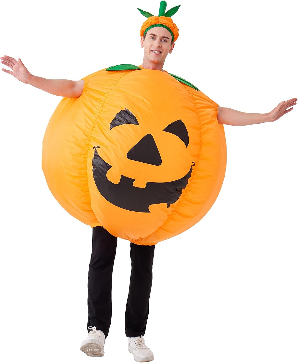 Certified Pumpkin Costume Adult Inflatable Blow — WeirdThingsToBuy weird find
