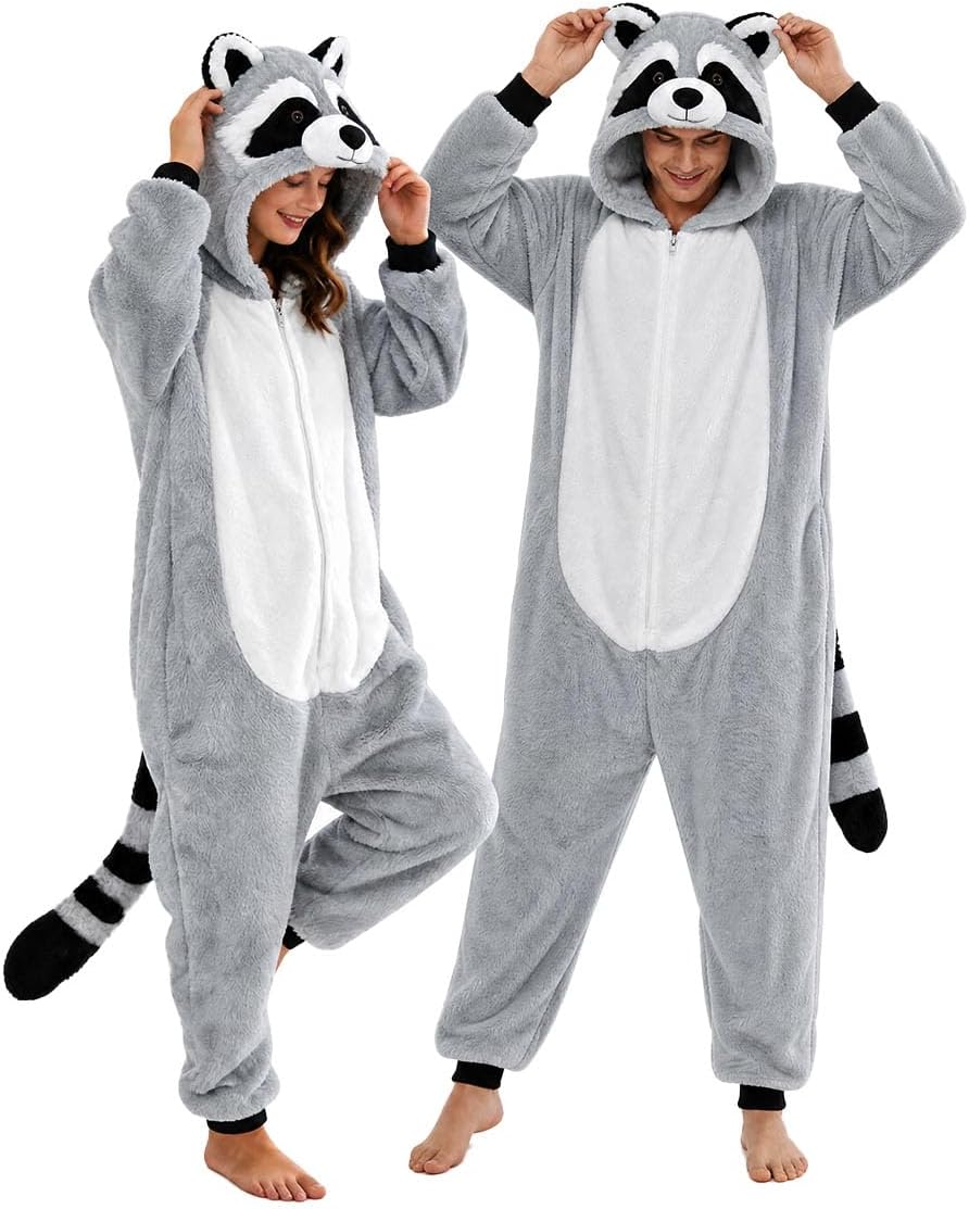 Certified Raccoon Costume Adult Raccoon Onesie — WeirdThingsToBuy weird find