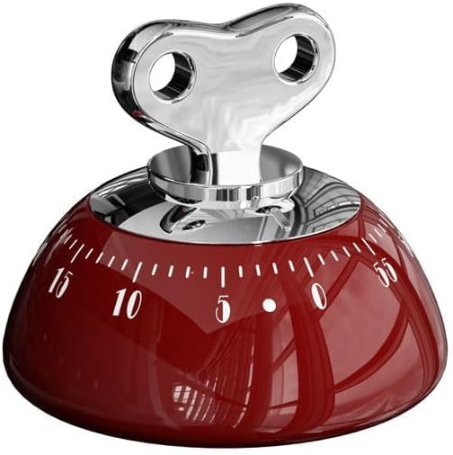 Certified Retro Mechanical Kitchen Timer Red — WeirdThingsToBuy weird find