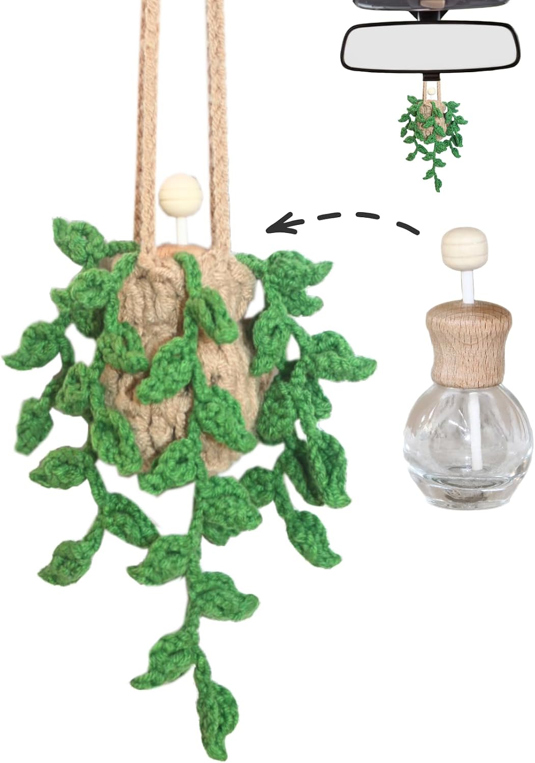 Certified Rofigl Handmade Crochet Hanging Car — WeirdThingsToBuy weird find
