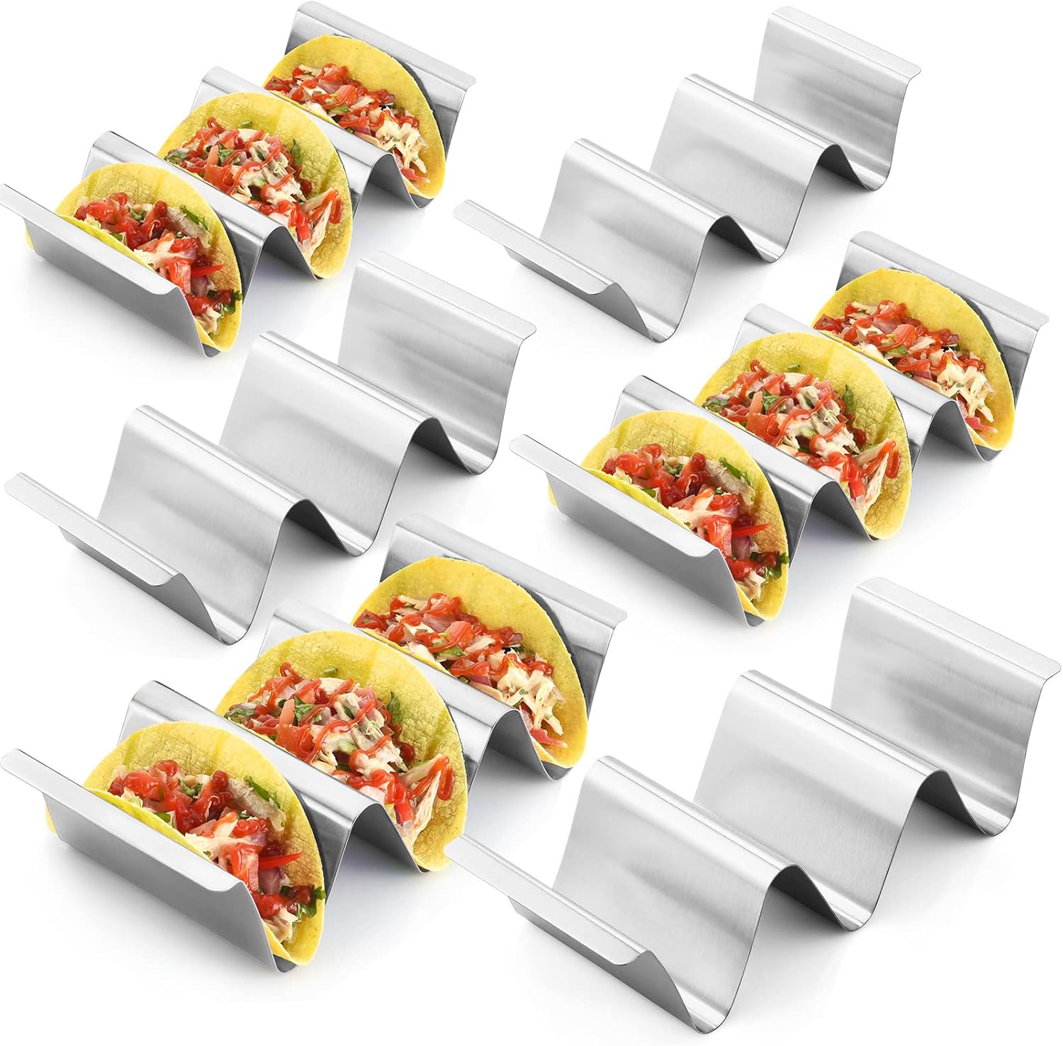 Certified Rtt Stainless Steel Taco Holder — WeirdThingsToBuy weird find