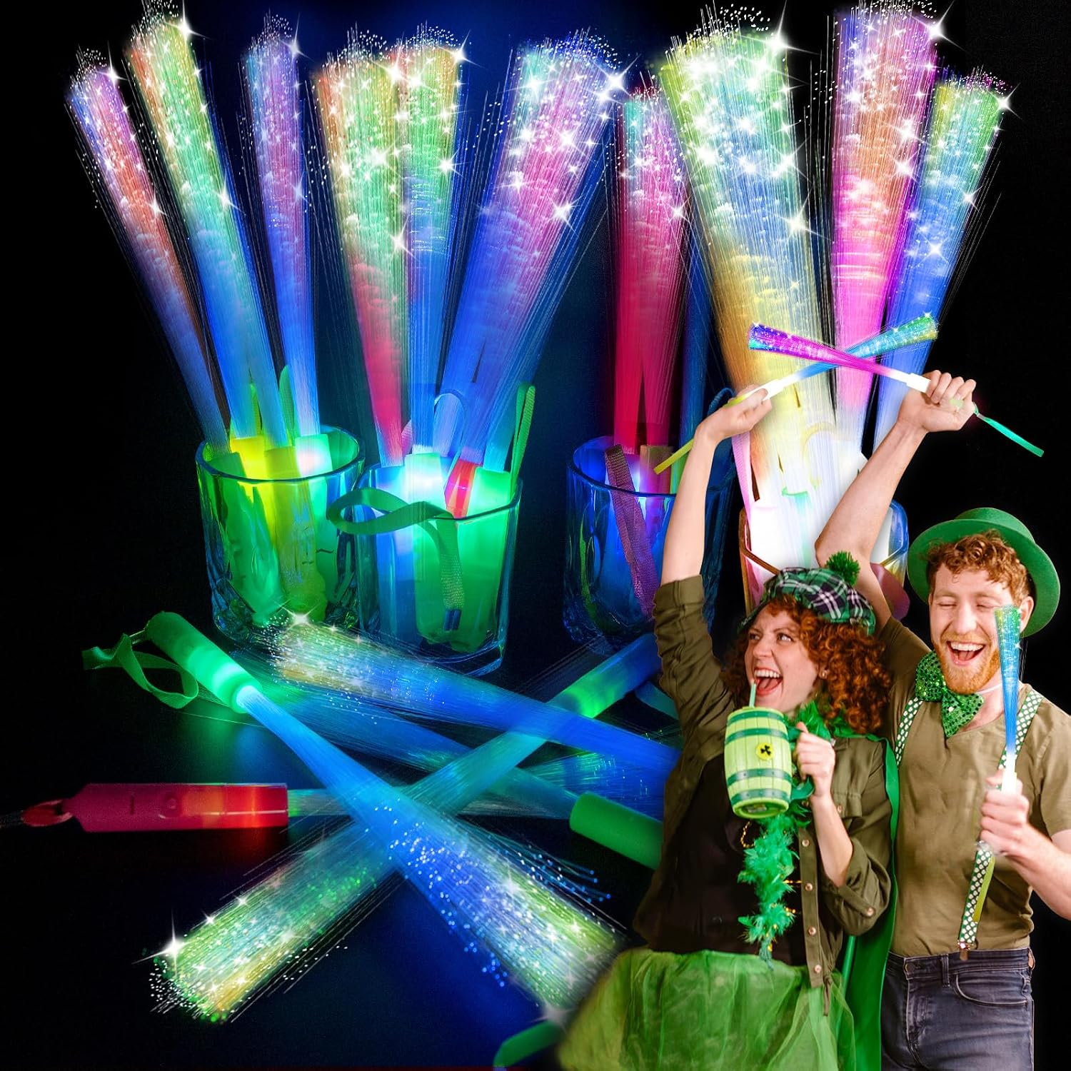 Certified Shqdd 28 Glow Fiber Wands — WeirdThingsToBuy weird find