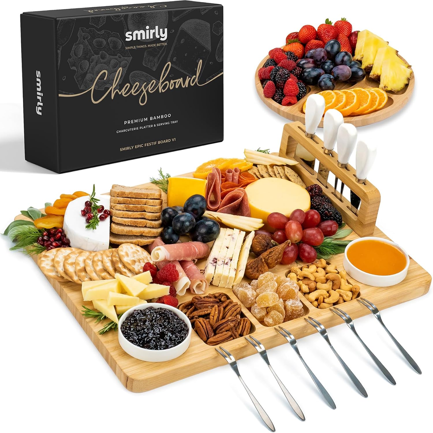 Certified Smirly Charcuterie Boards Set Large — WeirdThingsToBuy weird find