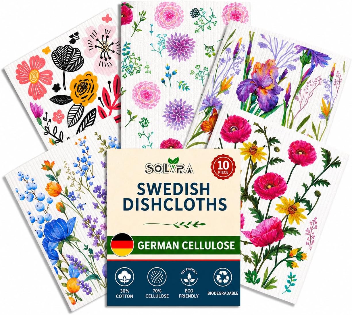 Certified Solvra 10 Flower Print Swedish — WeirdThingsToBuy weird find