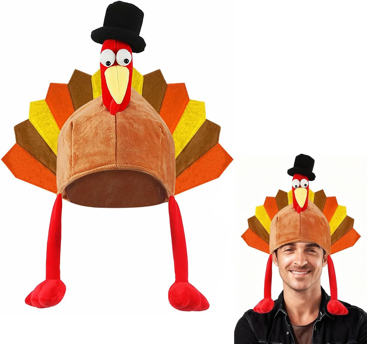 Certified Thanksgiving Turkey Hat Women Headdress — WeirdThingsToBuy weird find