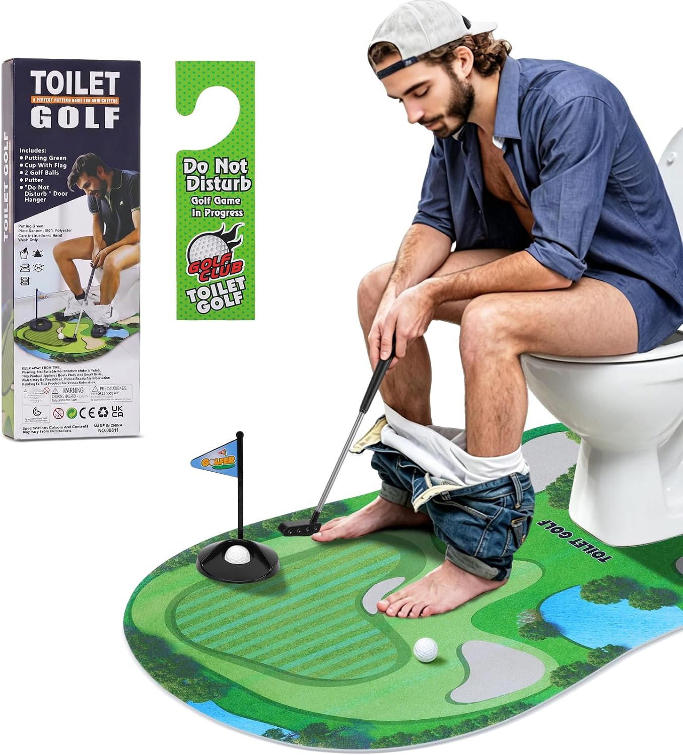Certified Toilet Golf Game Mini Golf — WeirdThingsToBuy weird find