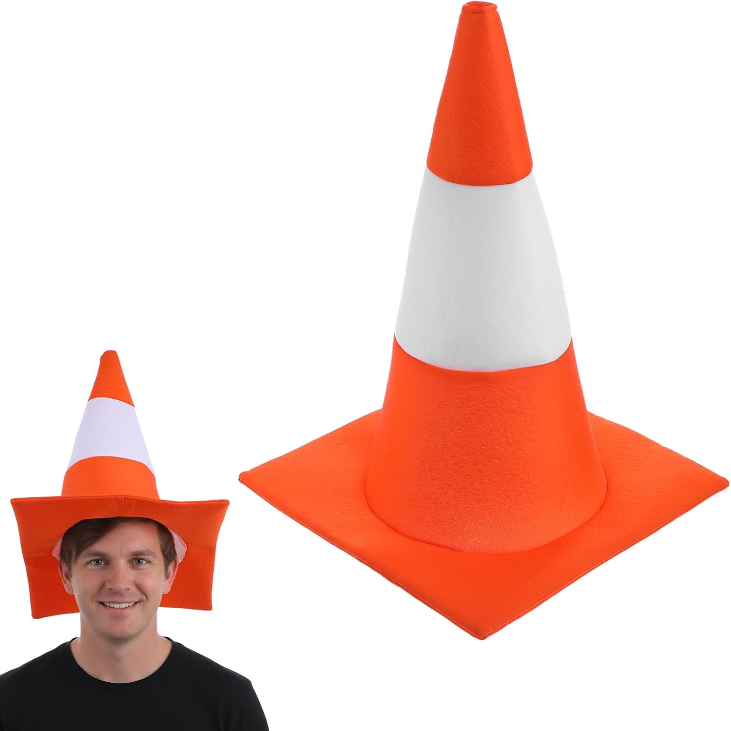 Certified Traffic Cone Hat Crazy Hats — WeirdThingsToBuy weird find