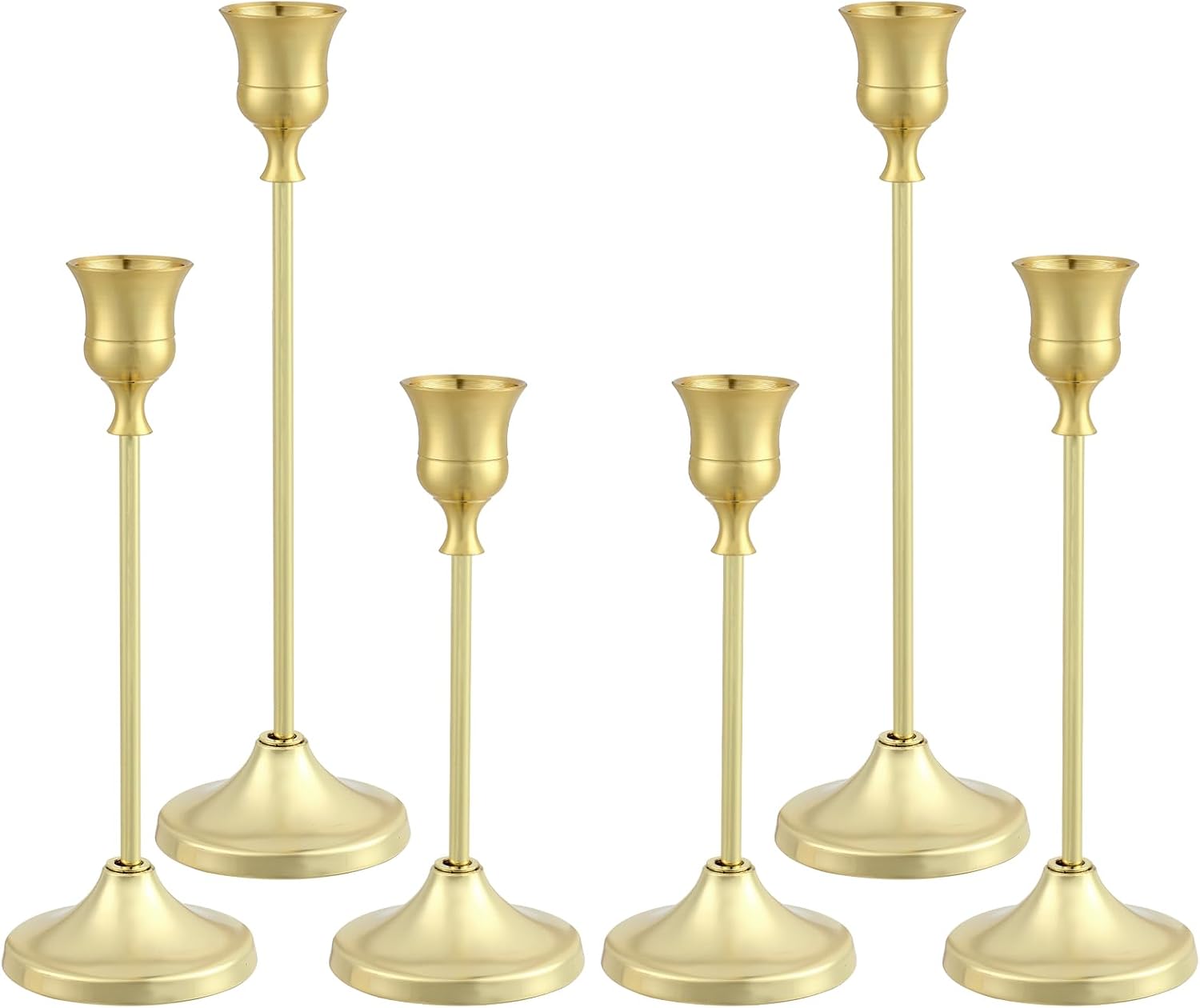 Certified Tunyet Candlestick Holders 6pcs Metal — WeirdThingsToBuy weird find