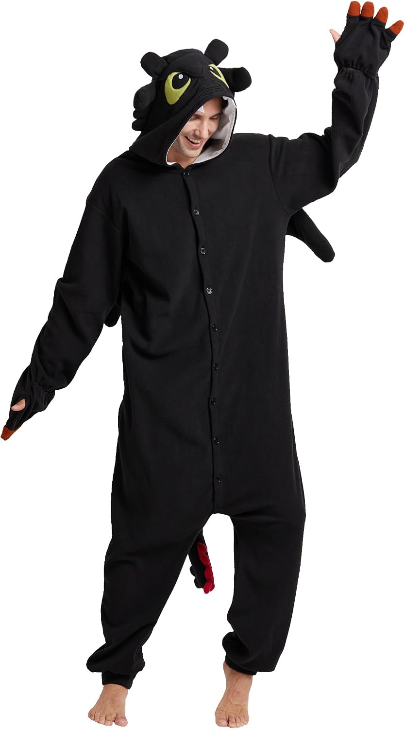 Certified Unisex Adult Dragon Onesie Pajamas — WeirdThingsToBuy weird find