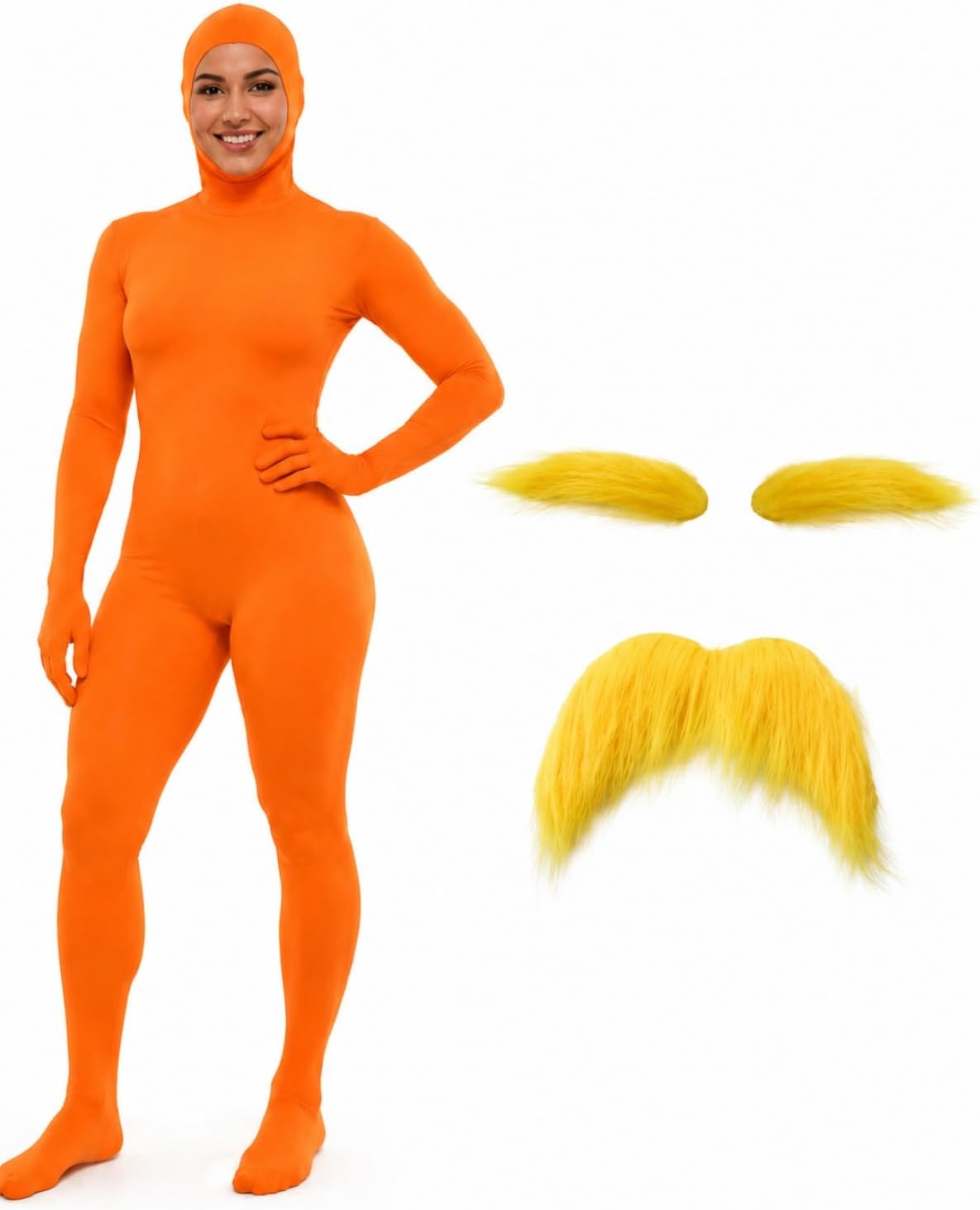 Certified Unisex Adult Orange Bodysuit Halloween — WeirdThingsToBuy weird find
