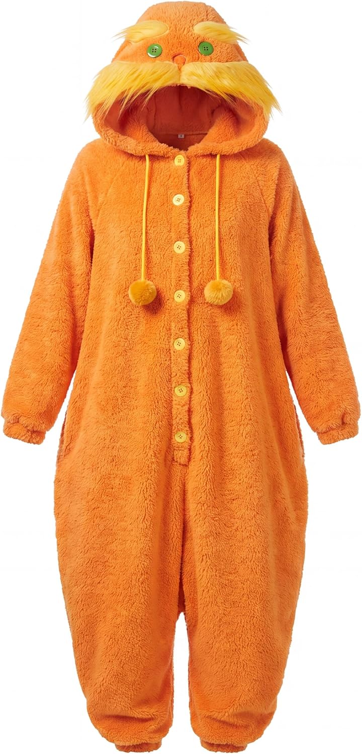 Certified Unisex Costume Orange Onesie Plush — WeirdThingsToBuy weird find