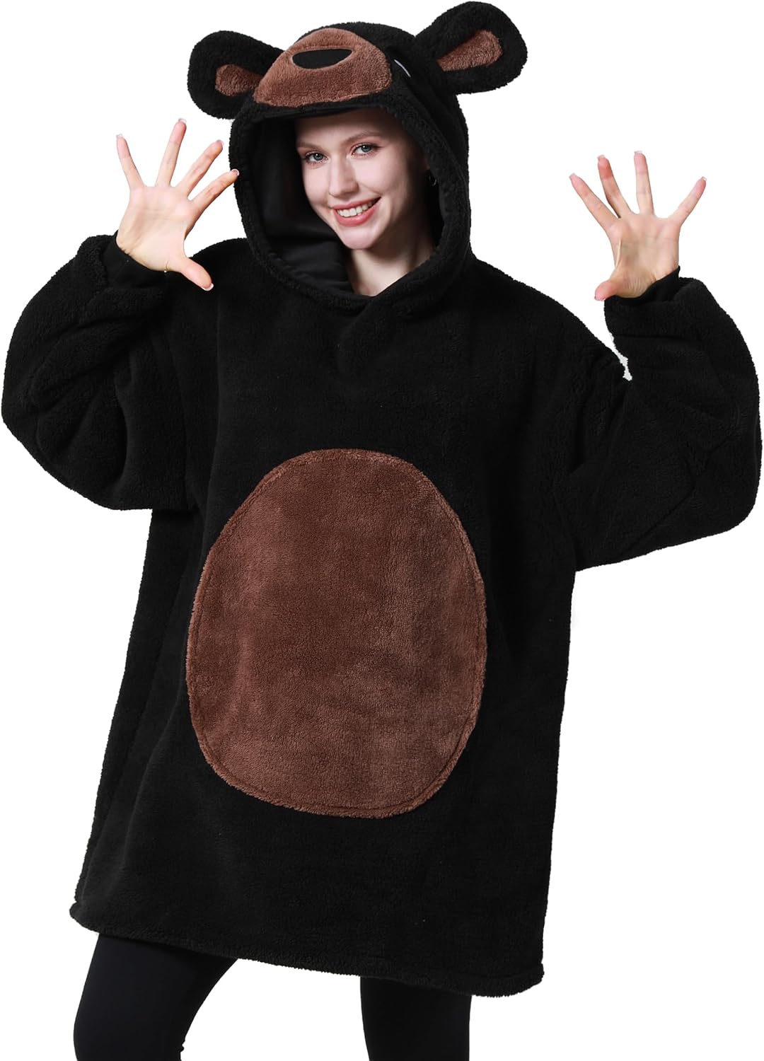 Certified Unisex Fuzzy Bear Costume Hoodie — WeirdThingsToBuy weird find