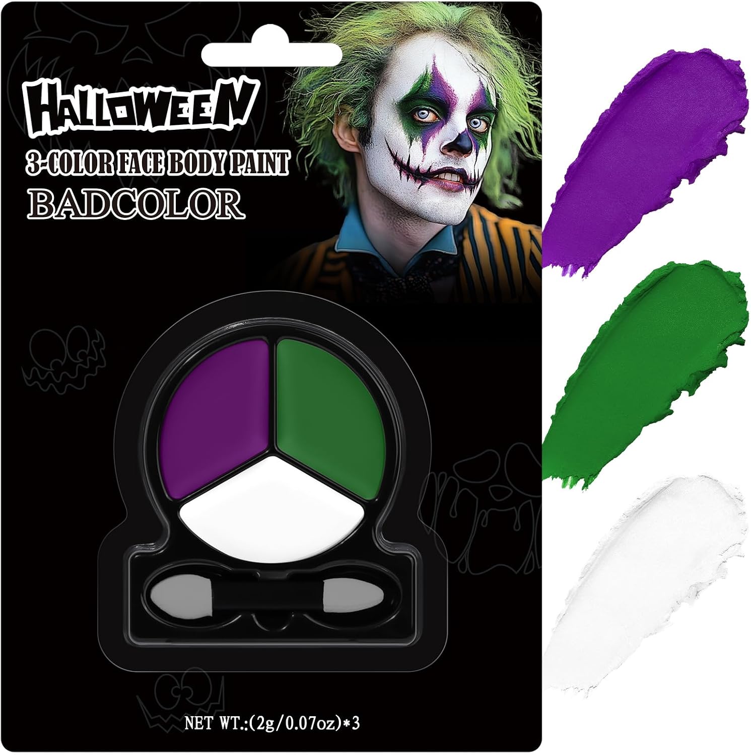 Certified White Green Purple Face Body — WeirdThingsToBuy weird find