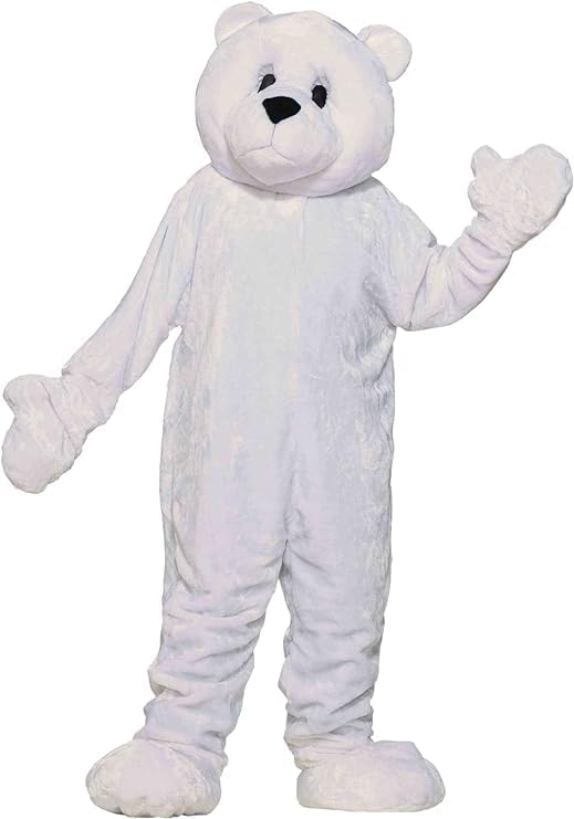 Certified White Polar Bear Mascot Costume — WeirdThingsToBuy weird find