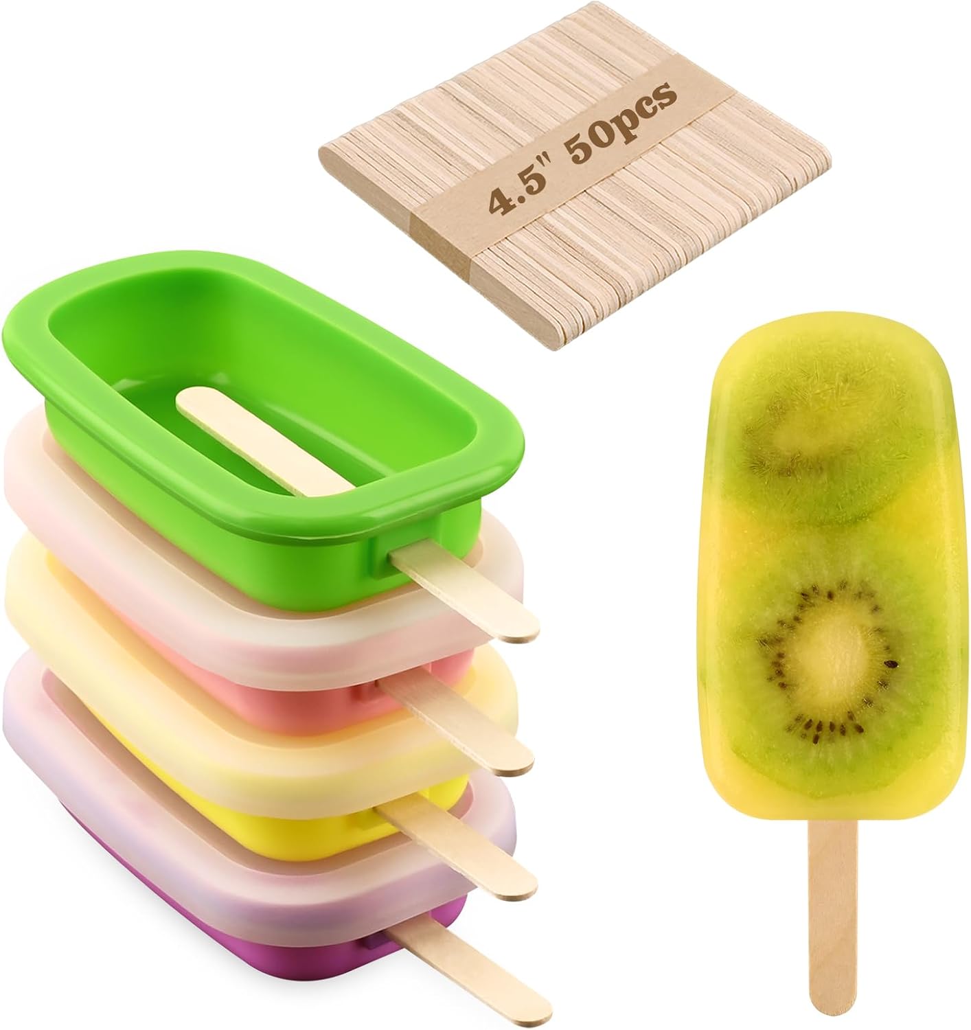 Certified Wmkgg Stackable Silicone Popsicle Molds — WeirdThingsToBuy weird find