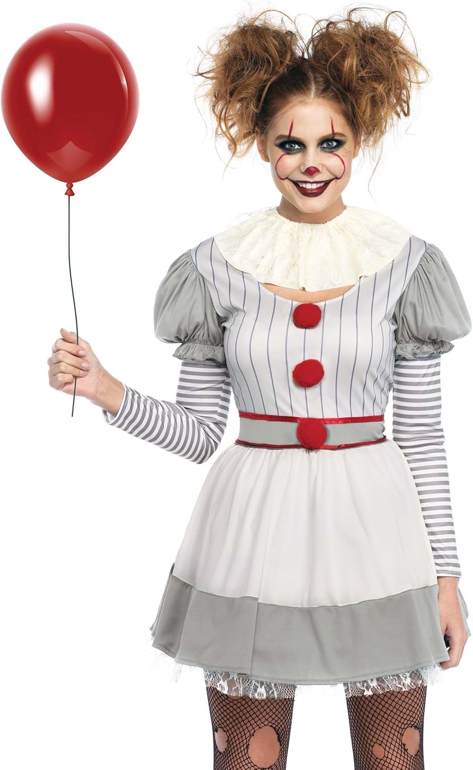 Certified Women's Creepy Clown Costume — WeirdThingsToBuy weird find