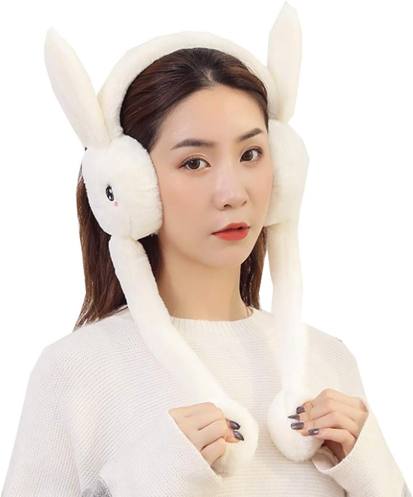 Certified Women's Winter Plush Earwarmer Bunny — WeirdThingsToBuy weird find