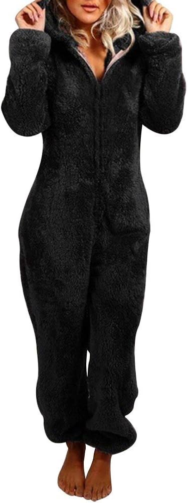 Certified Womens Fleece Onesie Pajamas Jumpsuit — WeirdThingsToBuy weird find