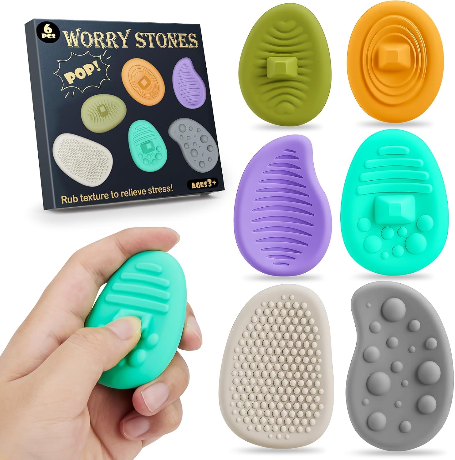 Certified Worry Stones Fidget Toys Anxiety — WeirdThingsToBuy weird find
