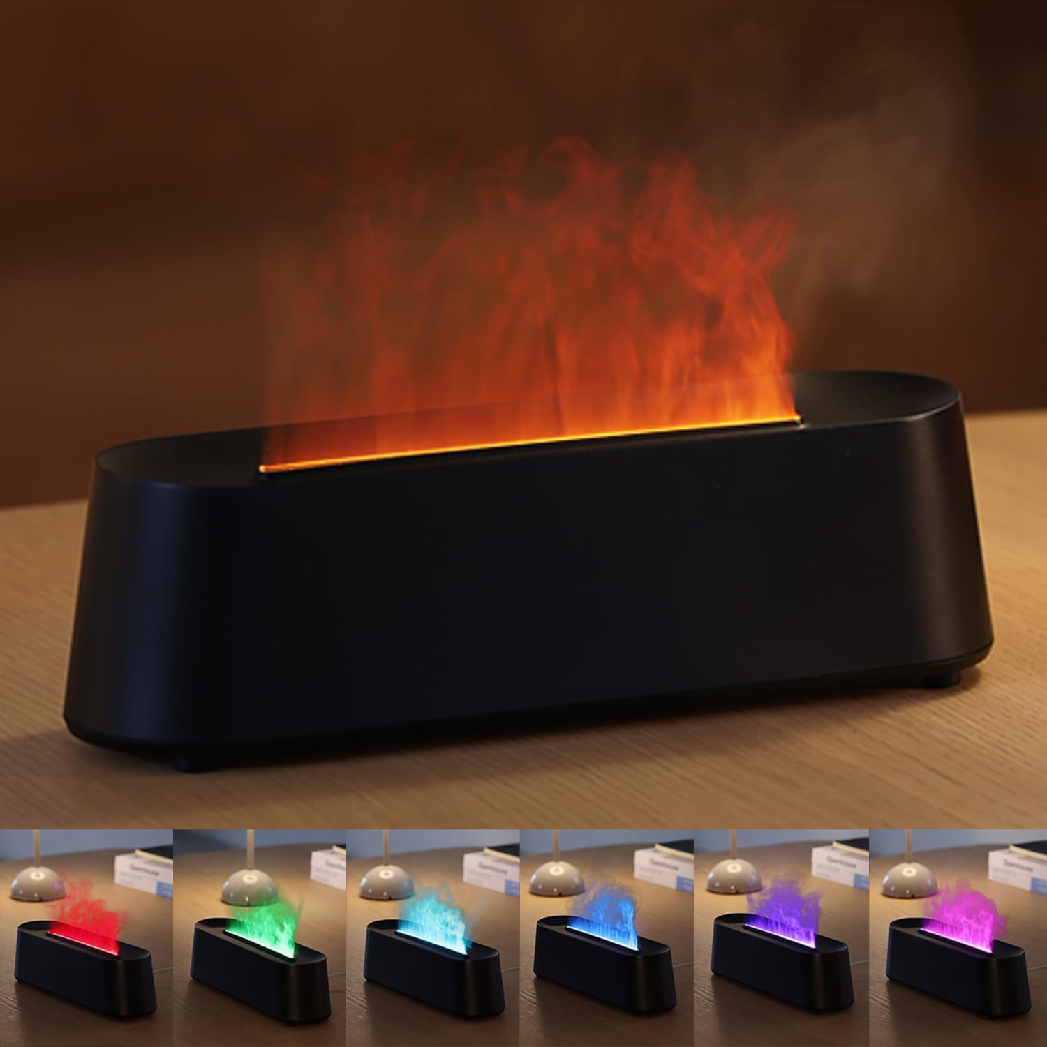Certified Yaledi Essential Oil Diffuser Fireplace — WeirdThingsToBuy weird find