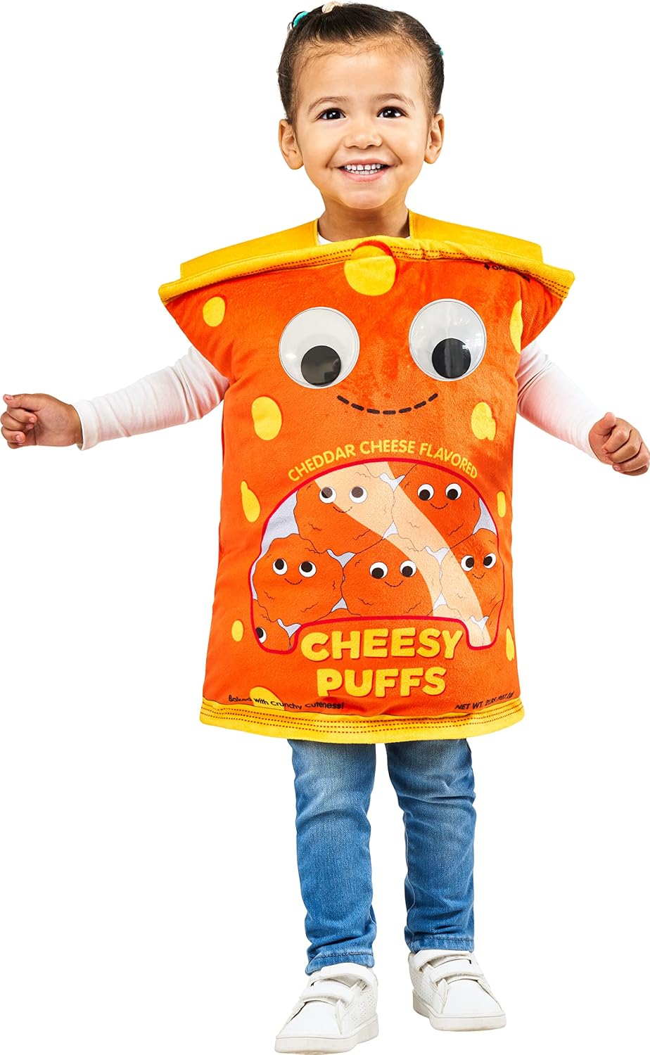 Certified Yummy World Cheesy Puffs Costume — WeirdThingsToBuy weird find