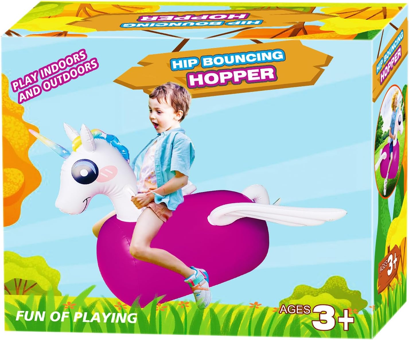 Certified Zhuynxir Inflatable Unicorn Bouncy Hopper — WeirdThingsToBuy weird find
