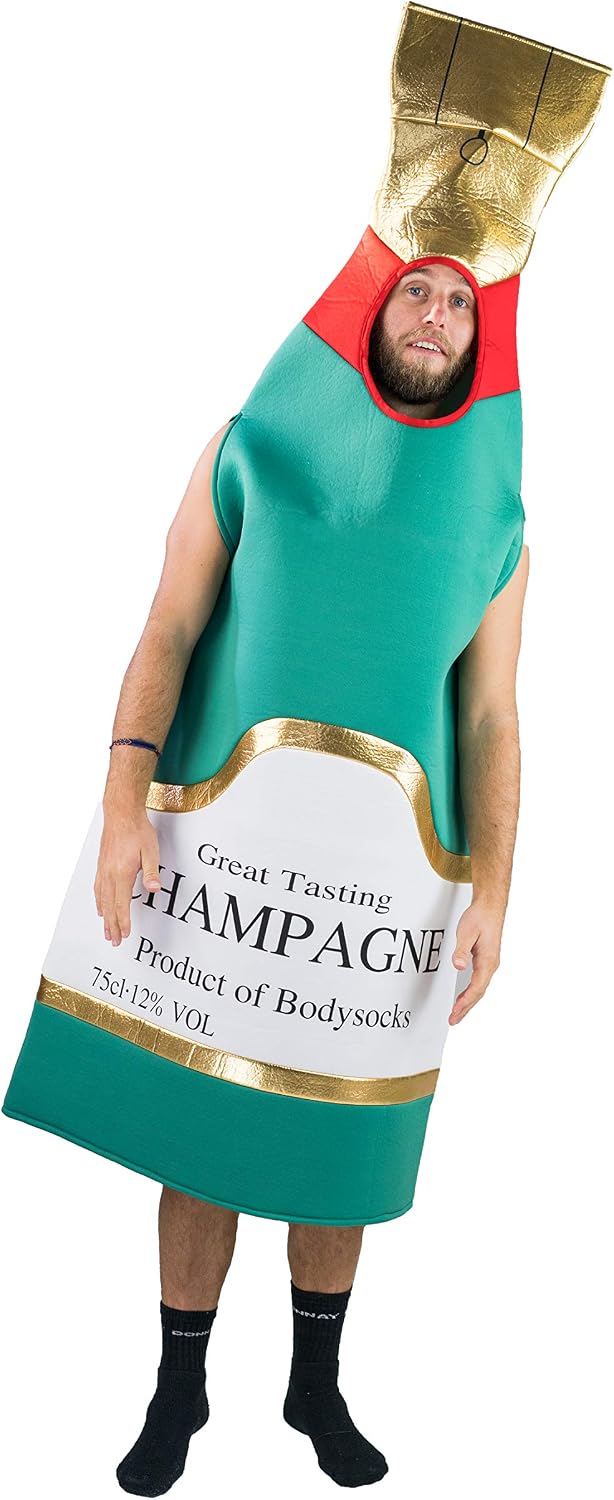 Champagne Bottle Celebration Costume Situation — WeirdThingsToBuy weird find