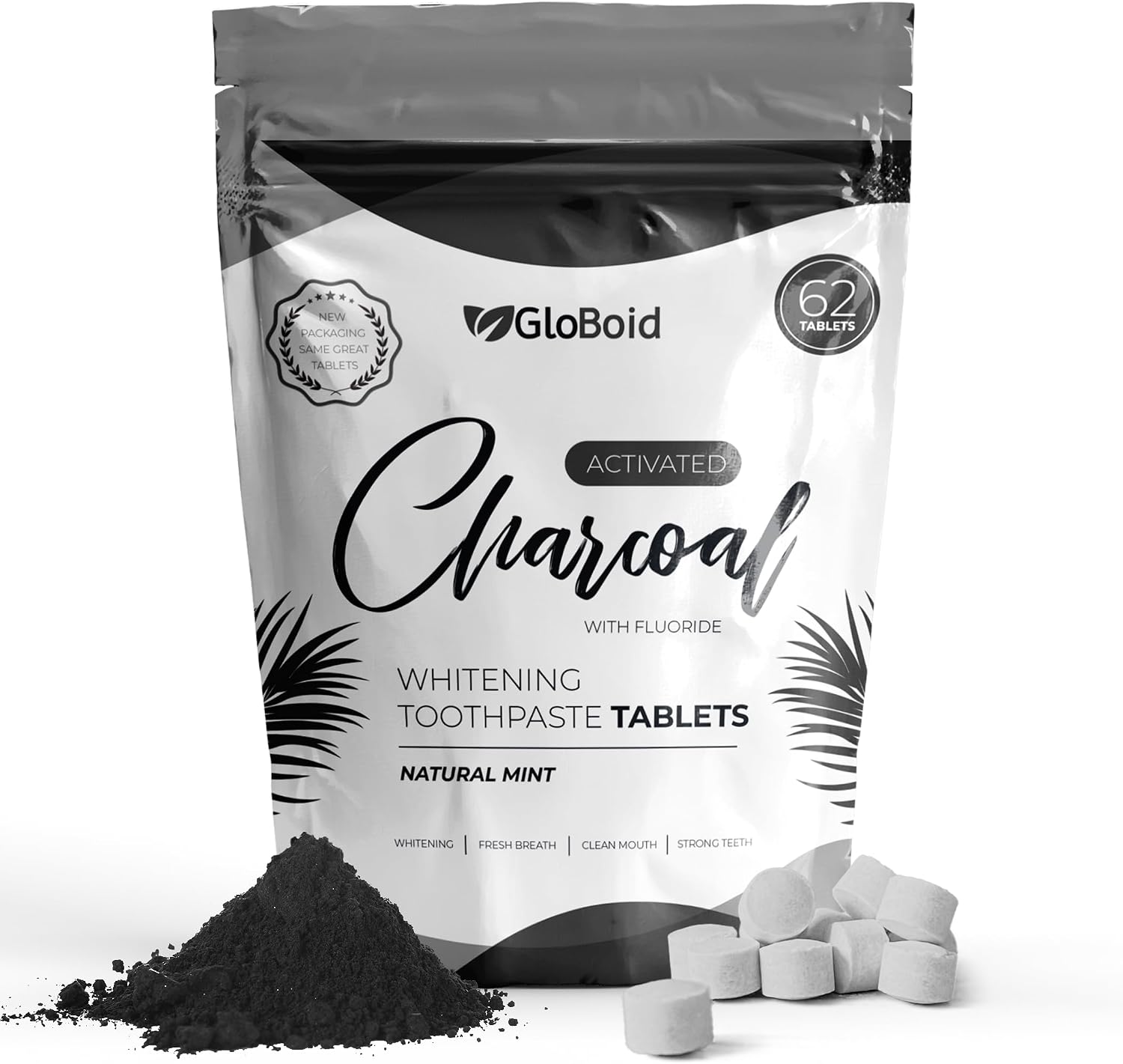 Charcoal Toothpaste Tablets Fluoride Zero Energy — WeirdThingsToBuy weird find