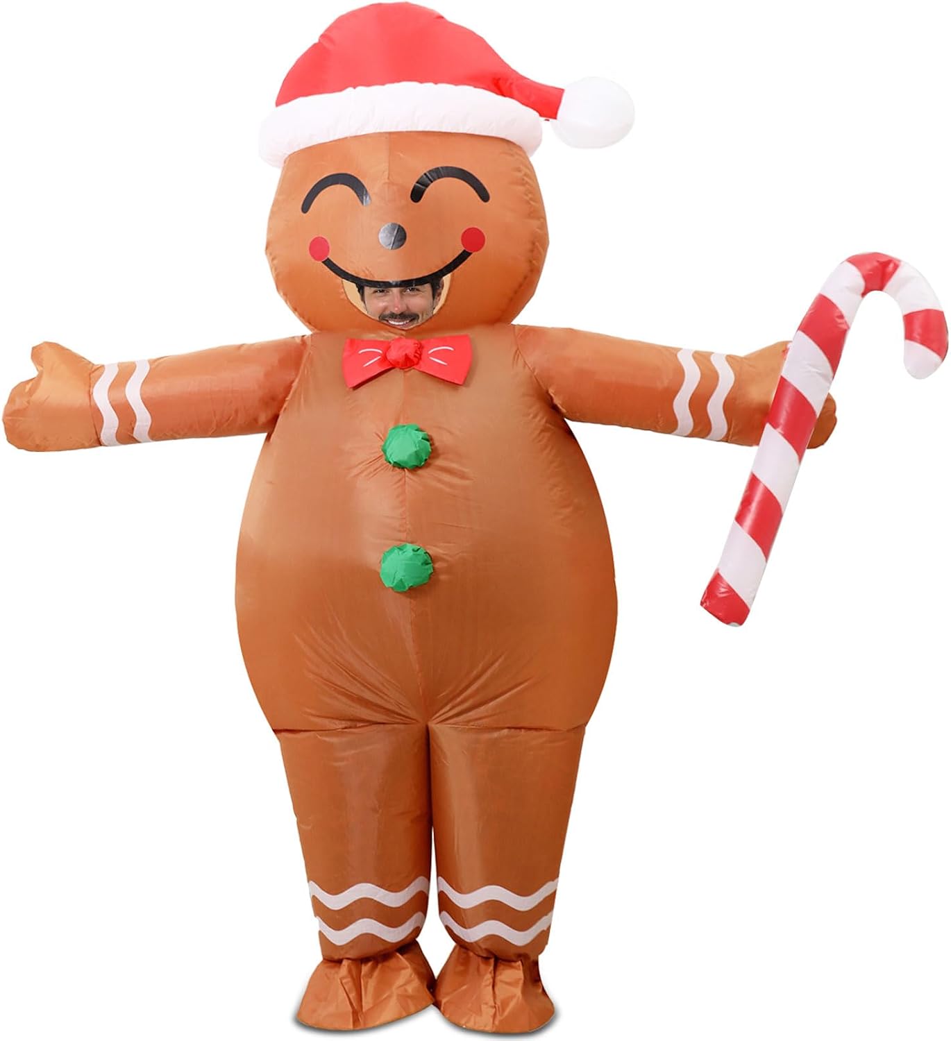 Christmas Costume Gingerbread Inflatable — WeirdThingsToBuy weird find