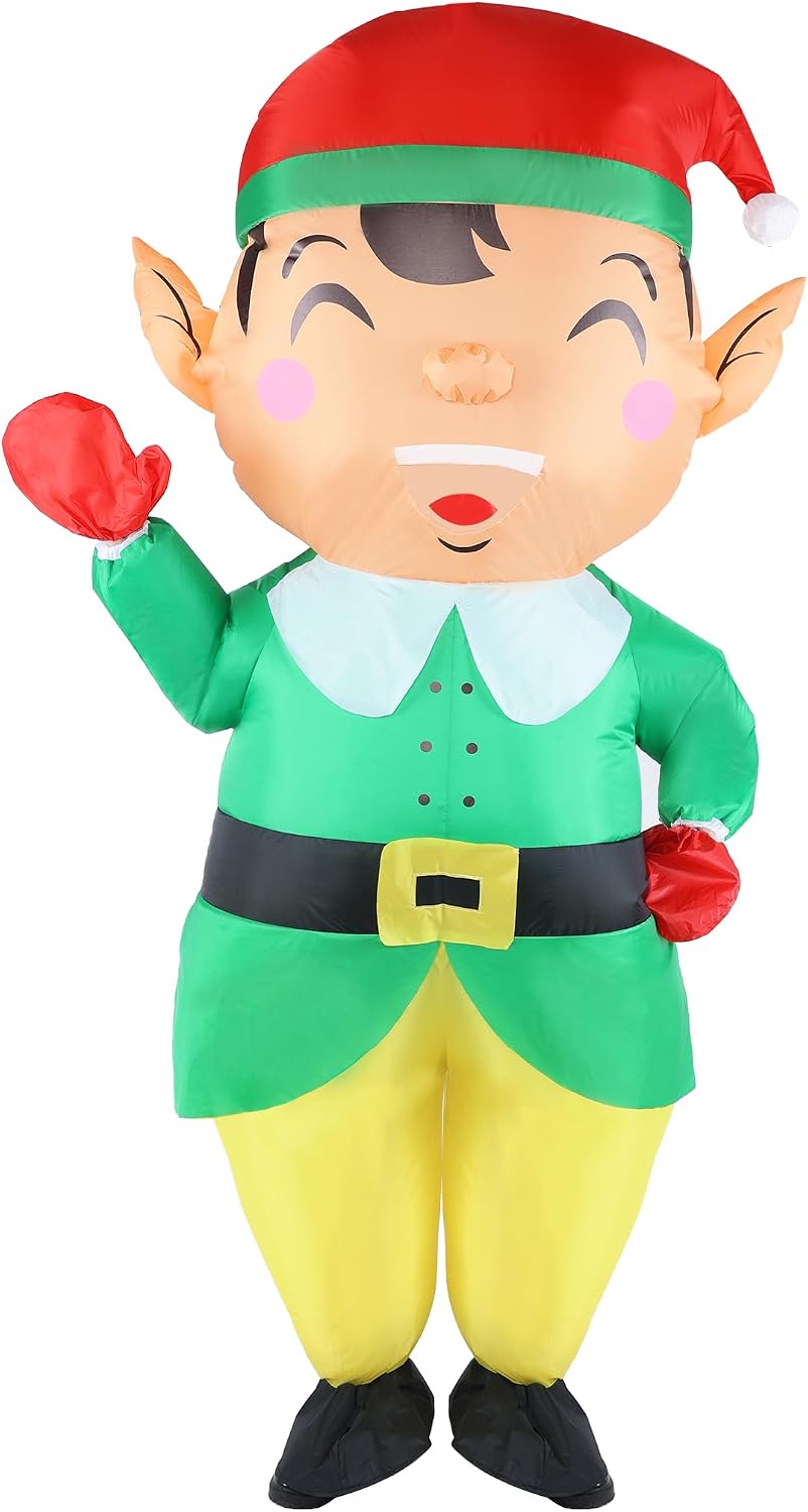 Christmas Elf Inflatable Costumes Adults Situation — WeirdThingsToBuy weird find