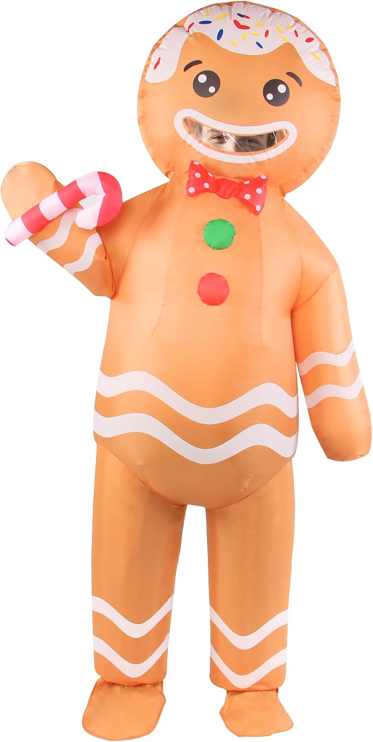 Christmas Gingerbread Inflatable Costume — WeirdThingsToBuy weird find