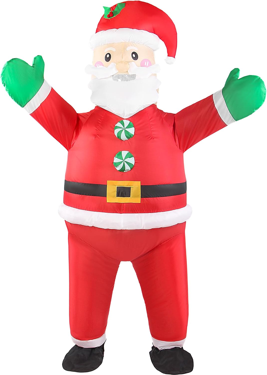 Christmas Inflatable Santa Claus Costume Situation — WeirdThingsToBuy weird find
