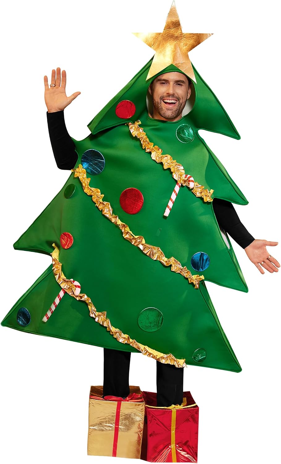 Christmas Tree Costume Gift Box Energy — WeirdThingsToBuy weird find