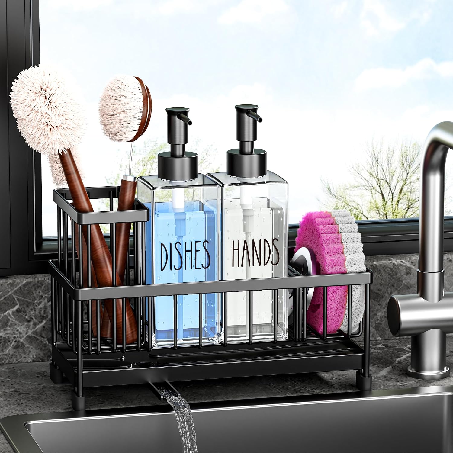 Cisily Kitchen Soap Dispenser Set — WeirdThingsToBuy weird find