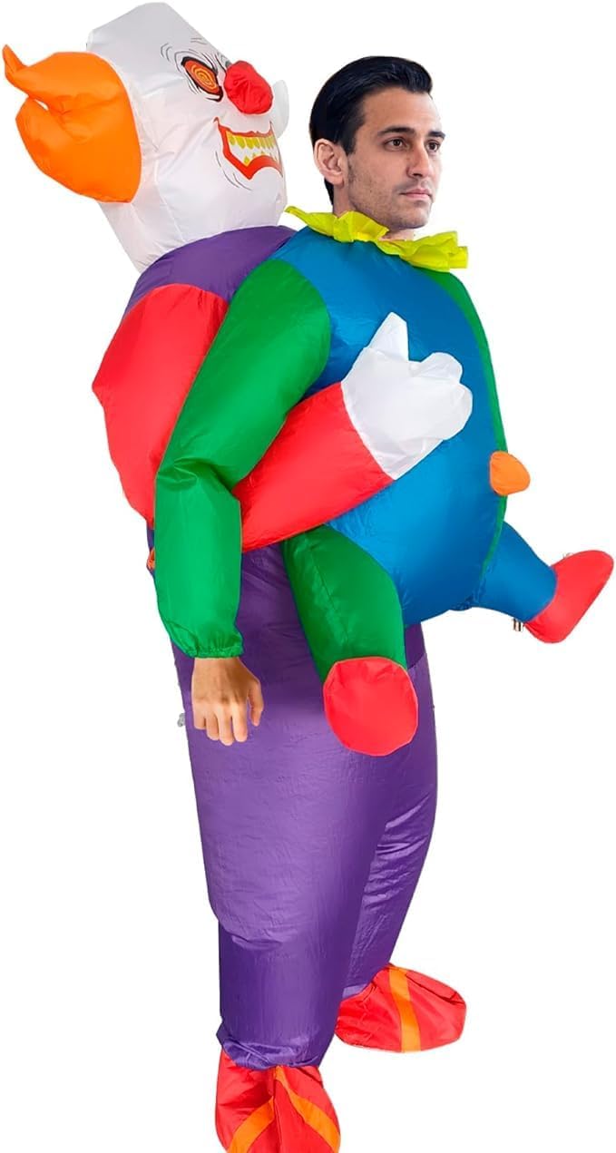 Clown Inflatable Costume Adult Funny Energy — WeirdThingsToBuy weird find