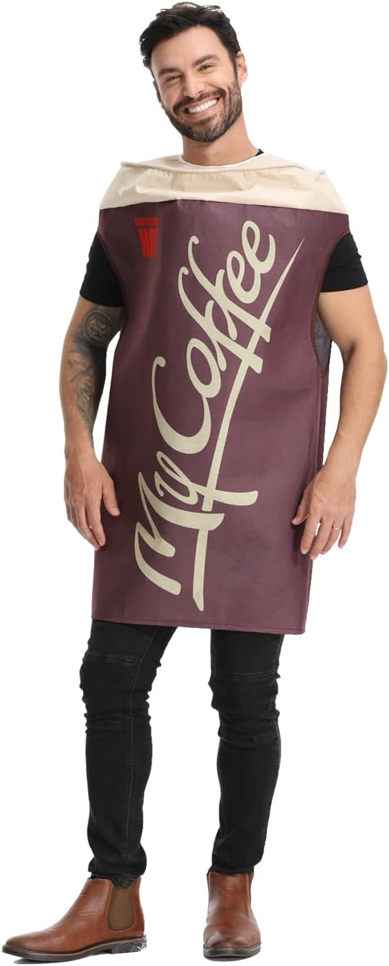Coffee Costume Adult One Size Energy — WeirdThingsToBuy weird find