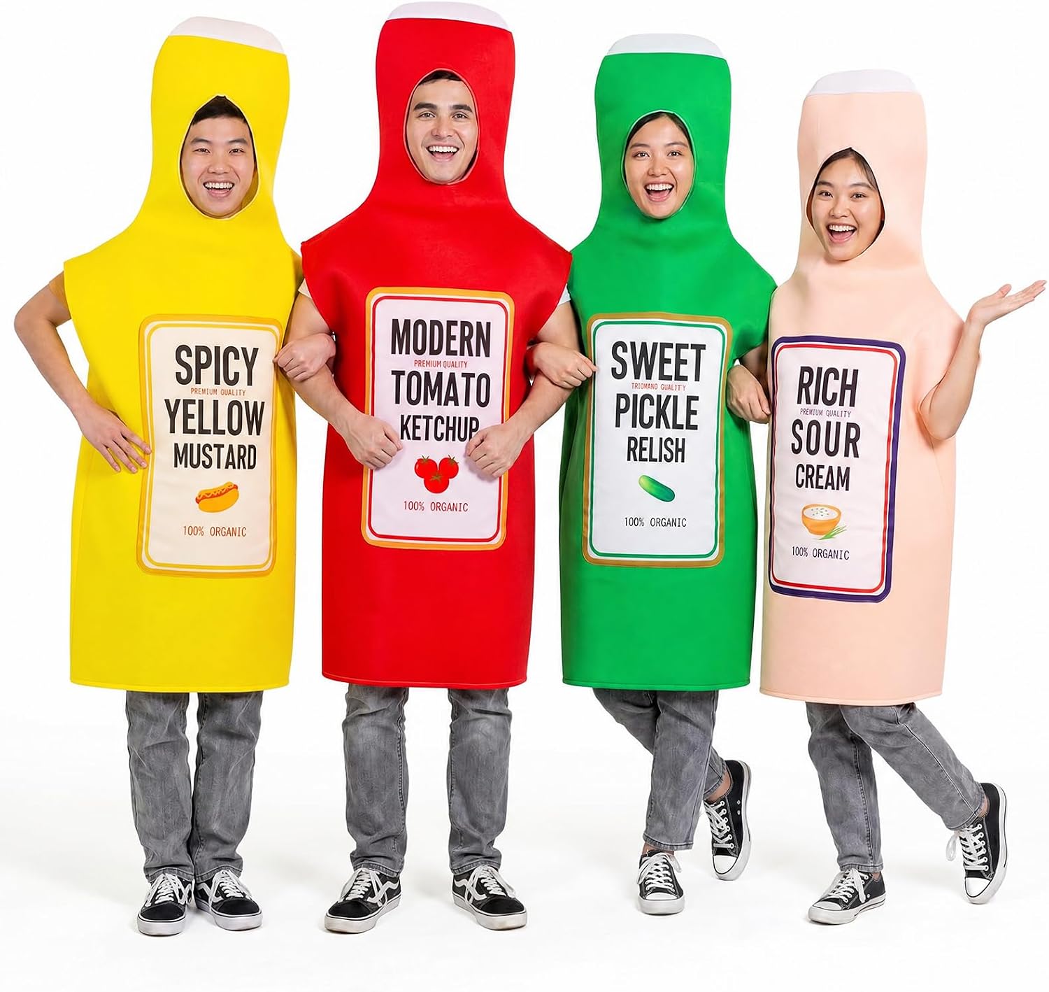 Condiment Costumes Halloween Couples Group Energy — WeirdThingsToBuy weird find