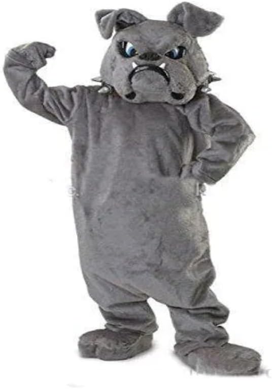 Cool Bulldog Mascot Costume Gray Energy — WeirdThingsToBuy weird find