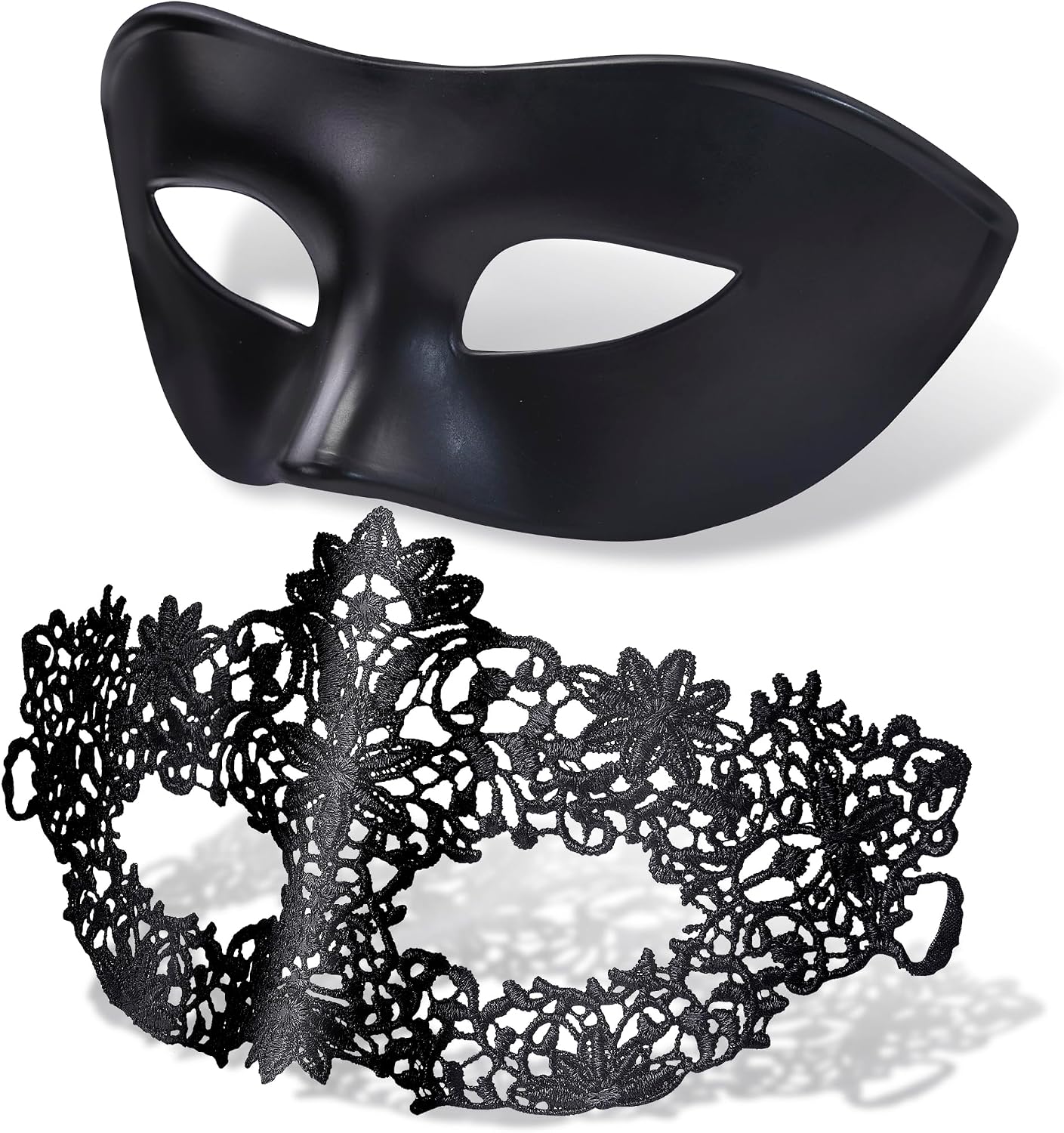 Couple Masquerade Masks Set Venetian Energy — WeirdThingsToBuy weird find