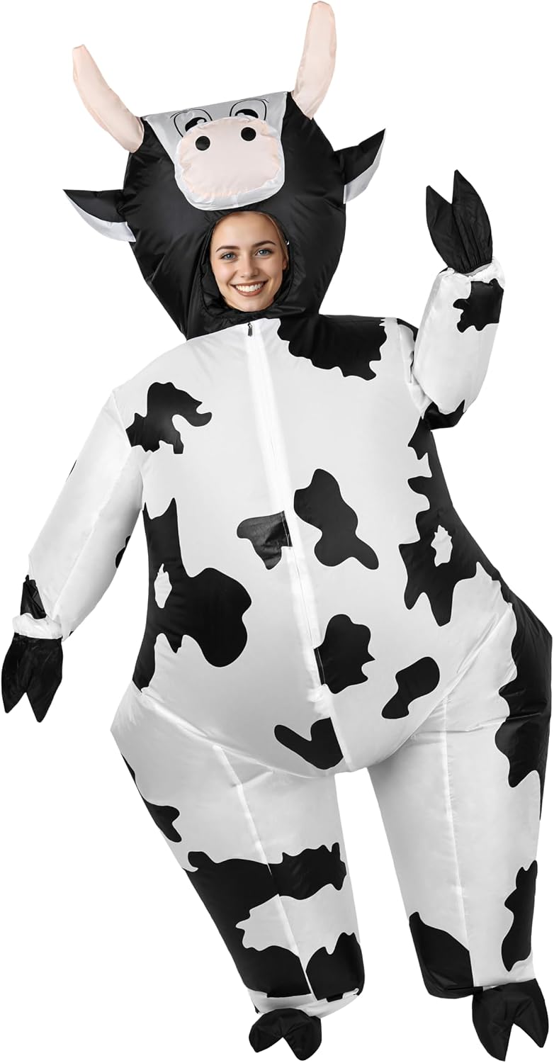 Cow Inflatable Costume Cow Costume Energy — WeirdThingsToBuy weird find
