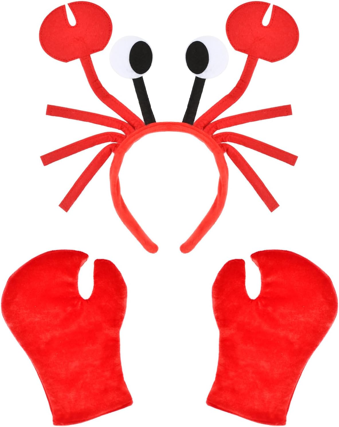 Crab Headband & Claw Gloves Energy — WeirdThingsToBuy weird find