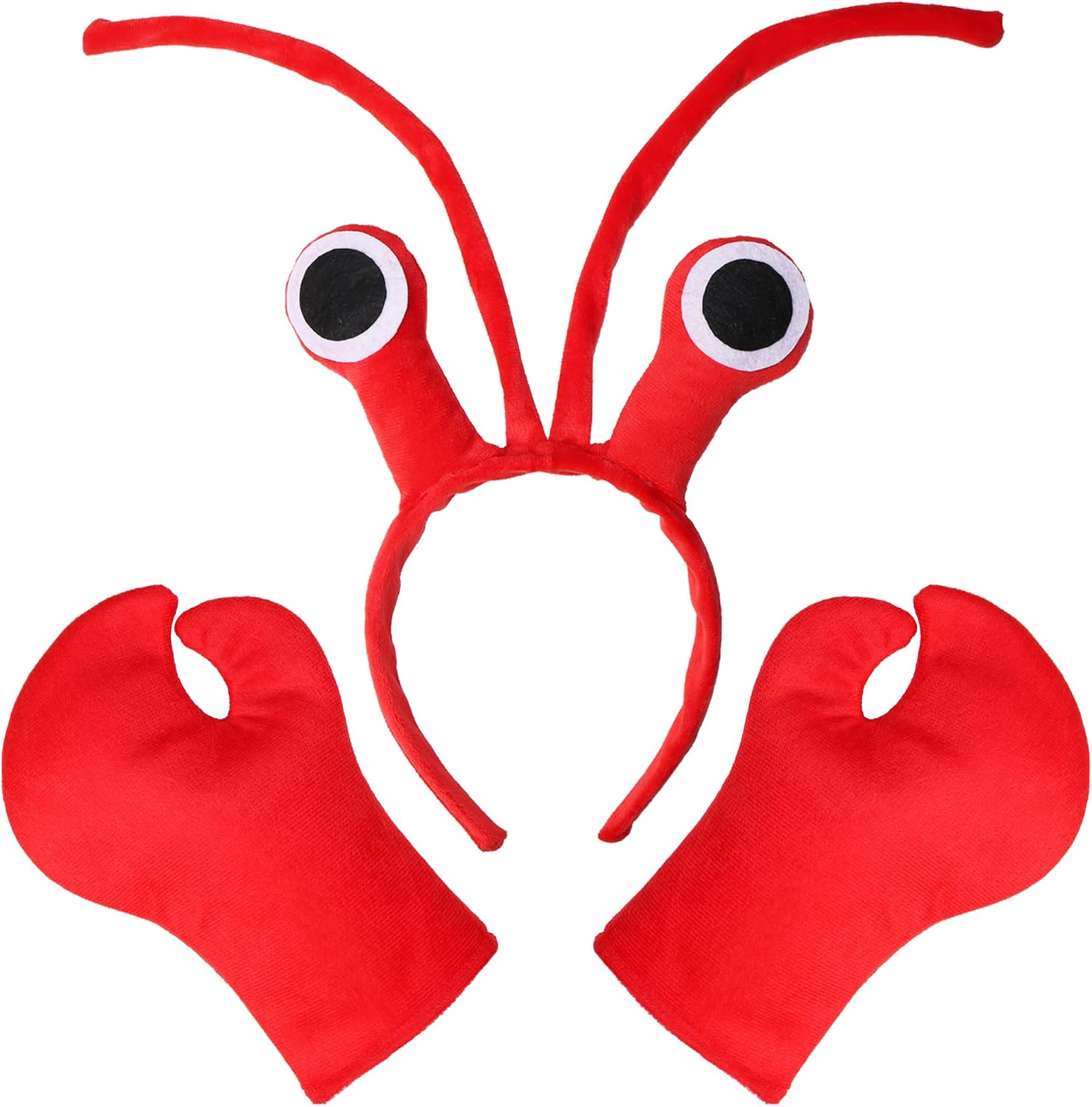 Crawfish Headband Lobster Claw Gloves Energy — WeirdThingsToBuy weird find