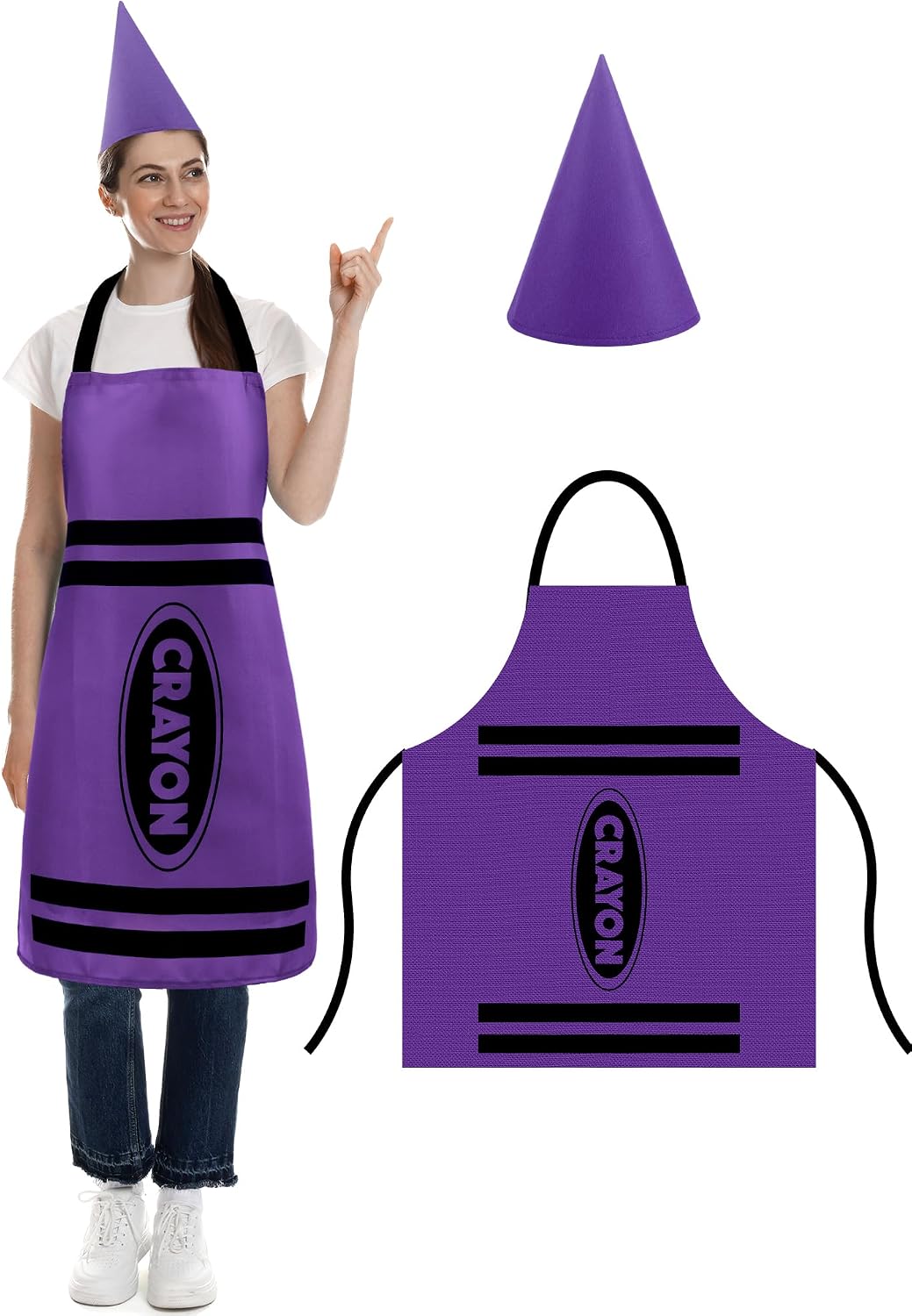 Crayon Costume Apron & Cone Energy — WeirdThingsToBuy weird find