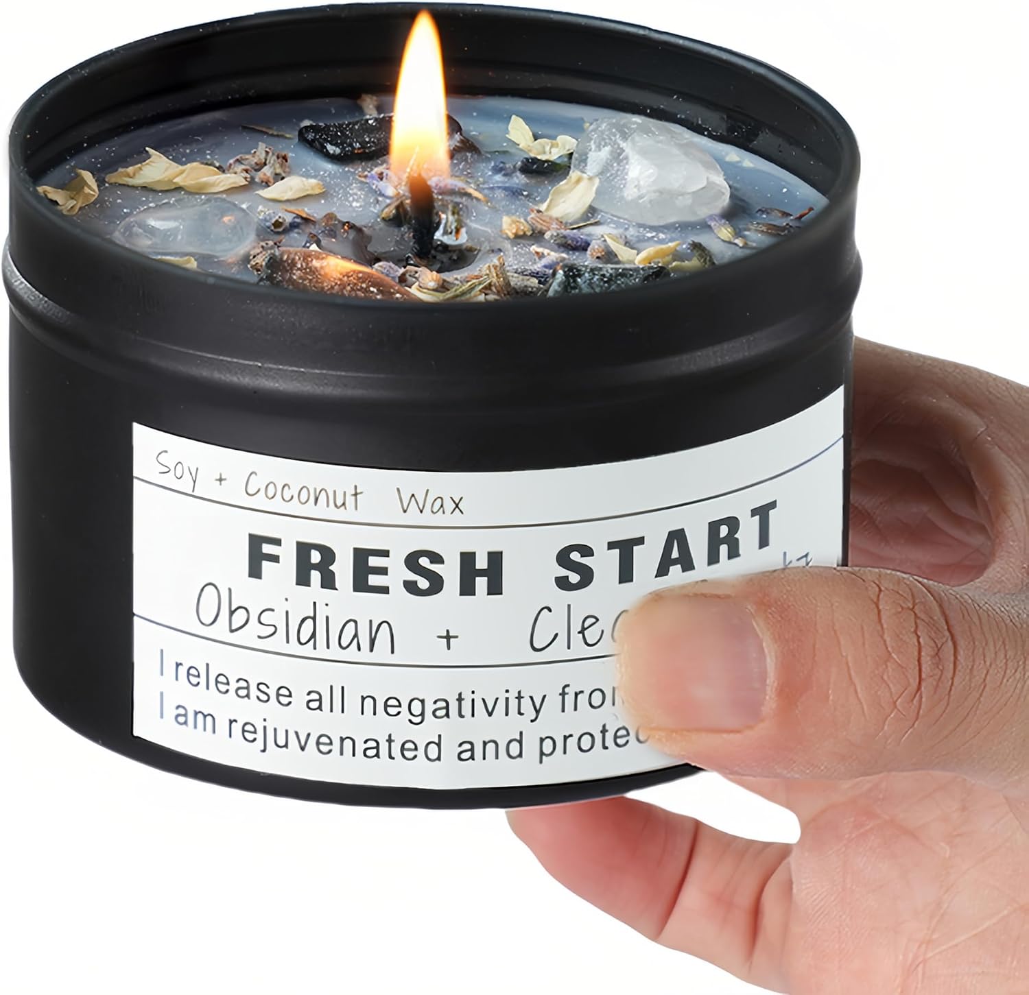 Crystal Candles Healing Magic Candles Energy — WeirdThingsToBuy weird find